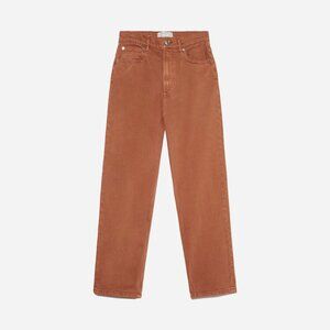 Everlane Way High Anchroma Rich Earth Red Jeans